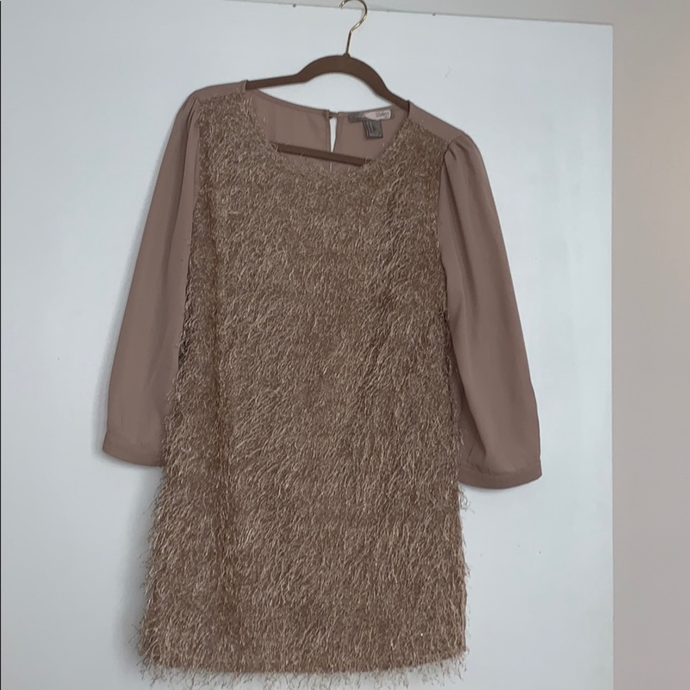 Forever 21 feathered mini dress